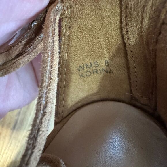 Report Women's Korina Tan Knotted Zip Up Slides Strappy Heels Sandals Size 8 - Picture 4 of 10